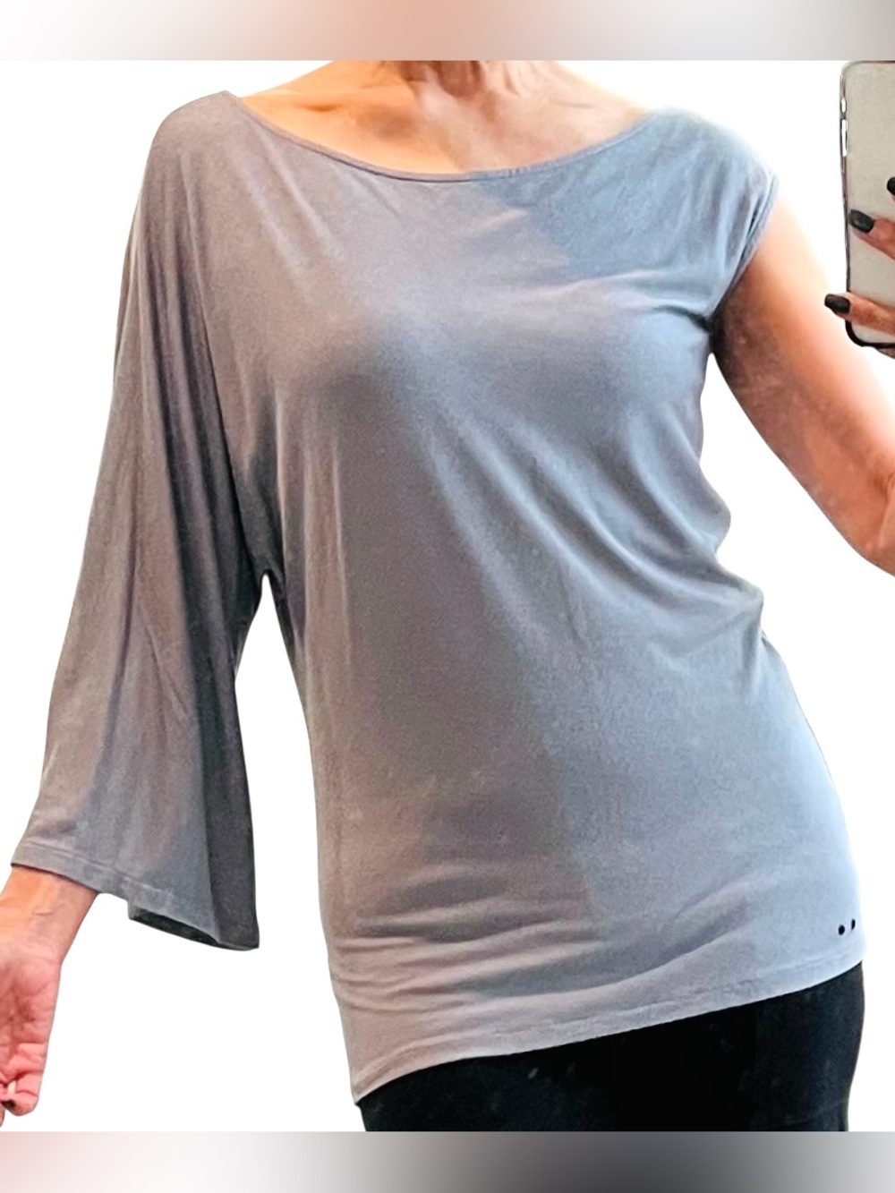 CONVERSE Top | Blue/Grey | XS (fits like a Small)